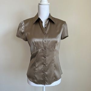 Silk blouse short sleeve